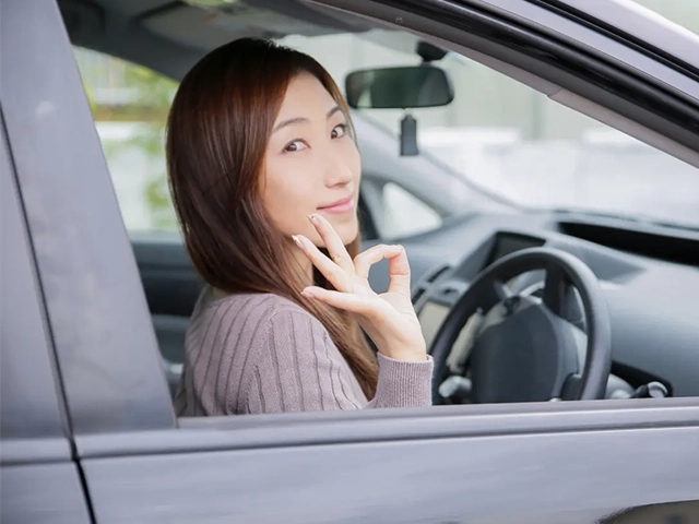 OKしている女性